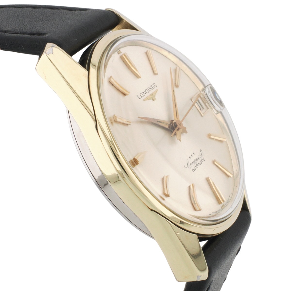 ロンジン コンクエスト Ref.9046 金張り Cal.291 自動巻 OH済 1966年製