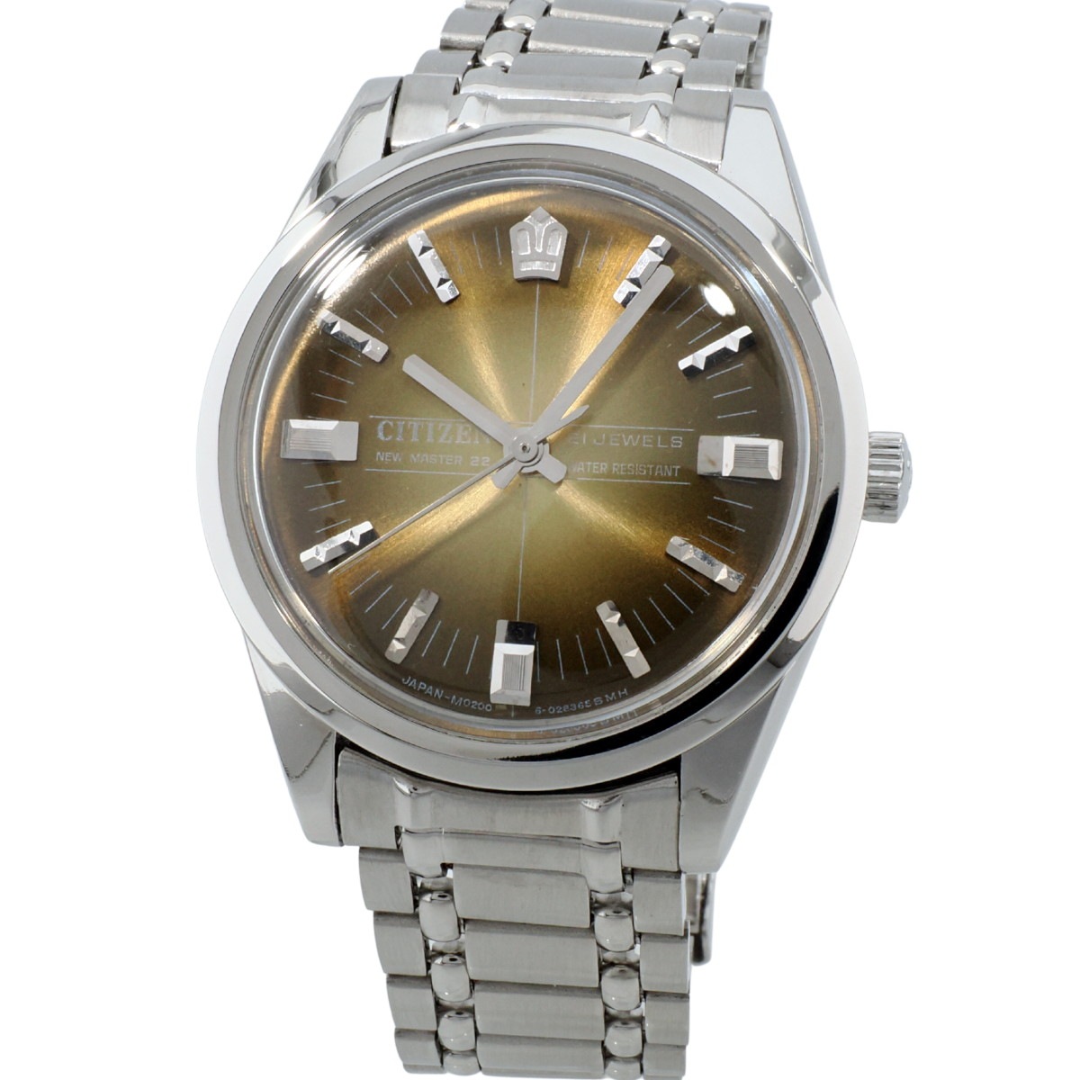 シチズン ニューマスター22 輸出仕様 63-4018 純正ブレスレット 手巻 OH済 1970年代 Citizen