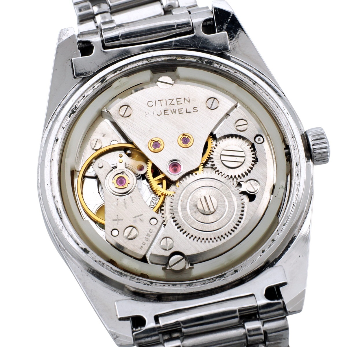 シチズン ニューマスター22 輸出仕様 63-4018 純正ブレスレット 手巻 OH済 1970年代 Citizen