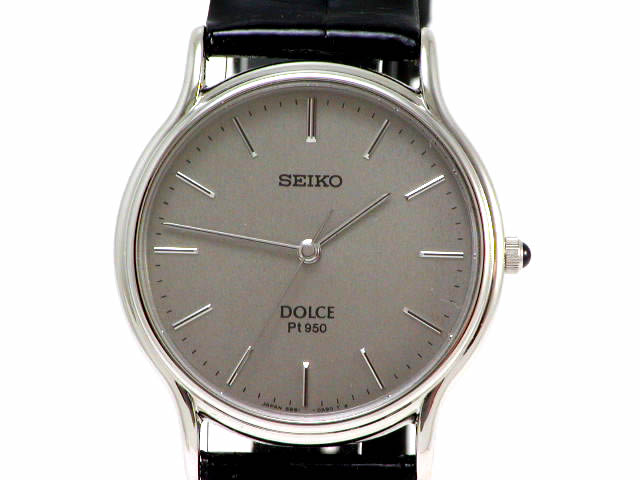 セイコー ドルチェ プラチナ クオーツ 5E61-OA60 USED