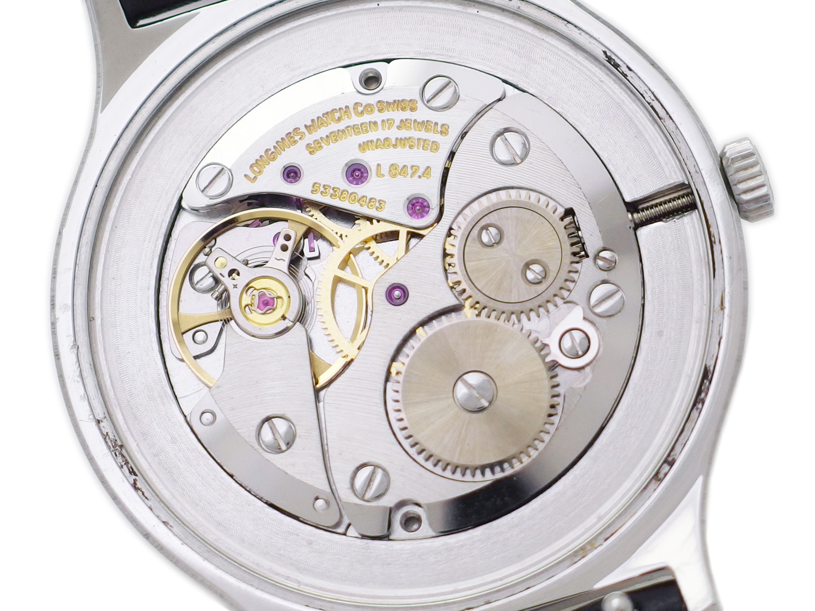 ロンジン Ref.4427.1 薄型ケース ローマインデックス Cal.L847.4 17石