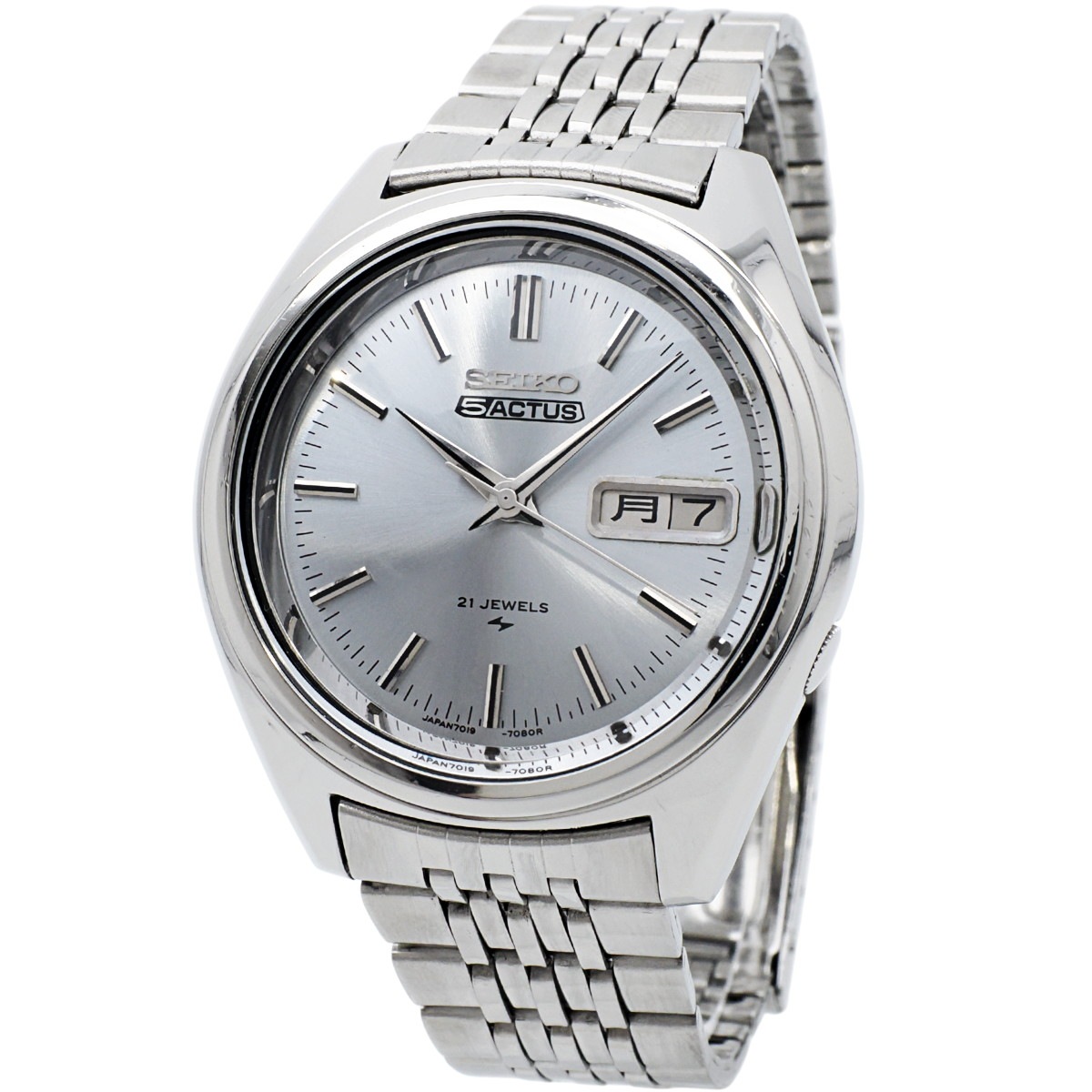 セイコー 5アクタス 7019-7060 ライトブルー文字盤 自動巻 OH済 昭和47年/1972年製