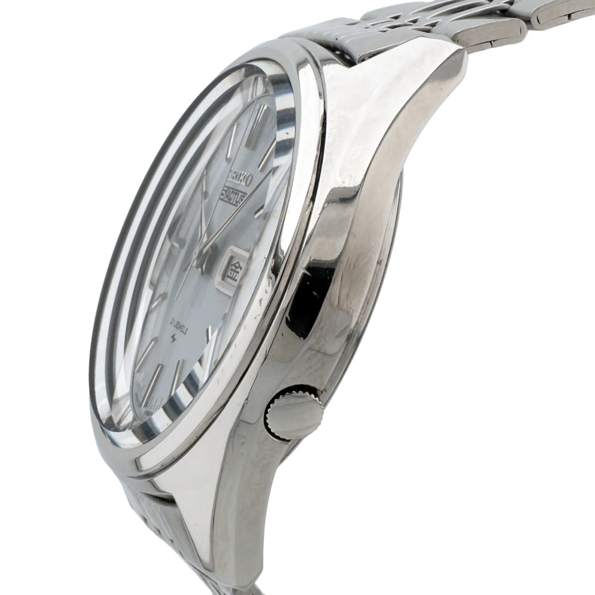 セイコー 5アクタス 7019-7060 ライトブルー文字盤 自動巻 OH済 昭和47年/1972年製