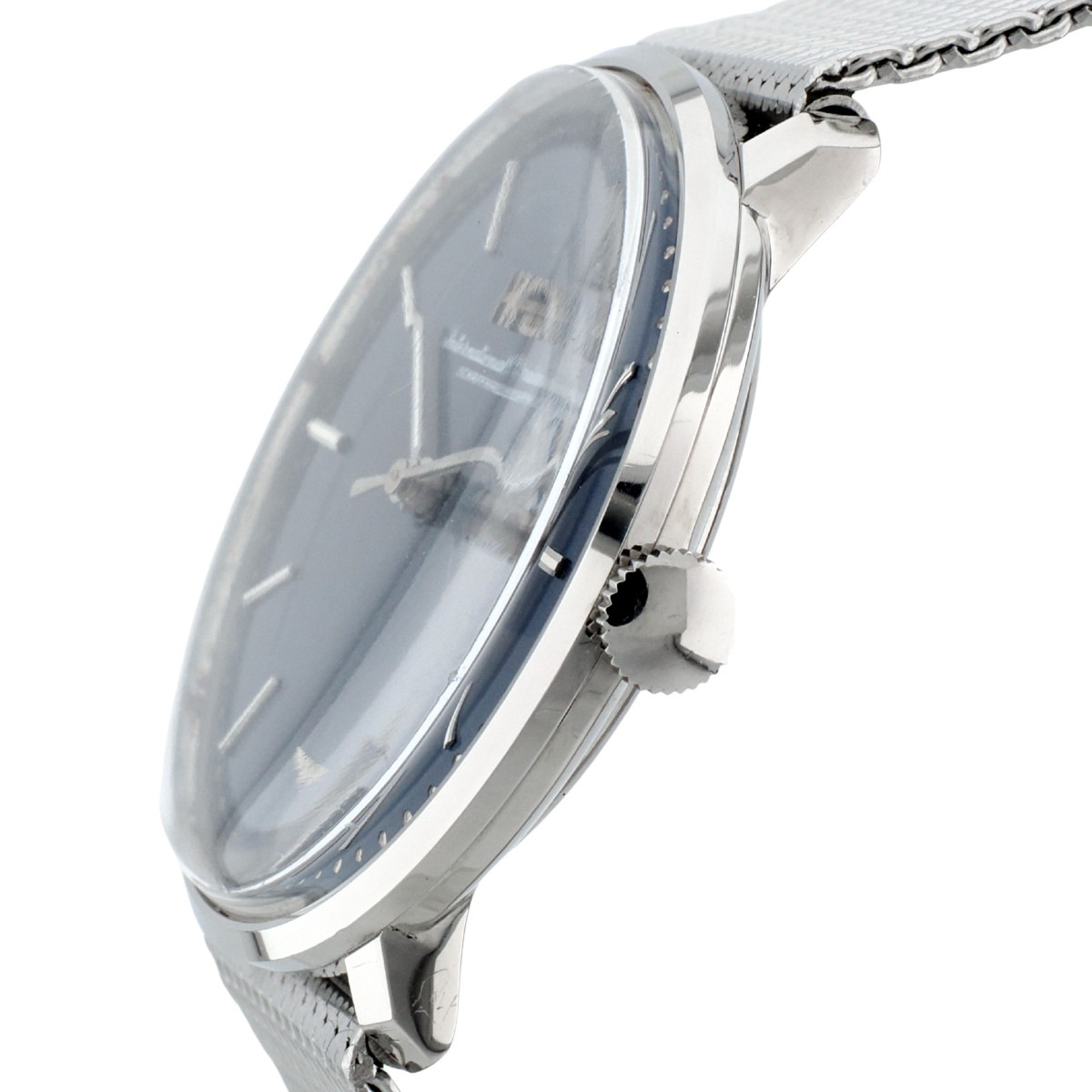 IWC Ref.2401 ブルー文字盤 純正メッシュブレスレット Cal.403 手巻き OH済 1977年製