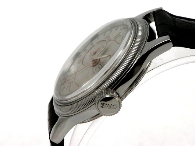 オリス ポインターデイト スモールセコンド 33m 640 7462 USED Oris