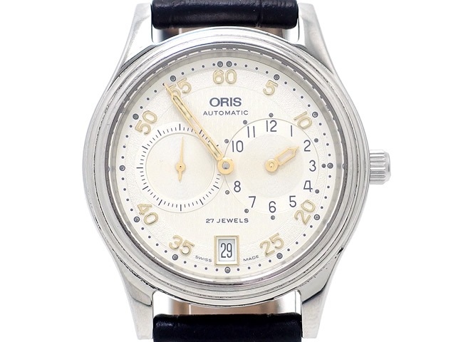 ORIS オリス　レギュレーター7473裏スケ自動巻27石 オリス レギュレーター クラシック 7473 27石自動巻 OH済 USED