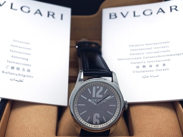 ブルガリ ソロテンポ ST37S クオーツ メンズ USED Bulgari