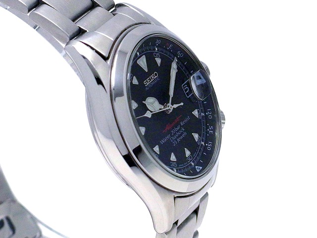 セイコー アルピニスト SCVF005 4S15-6000 黒文字盤 自動巻 OH済 USED