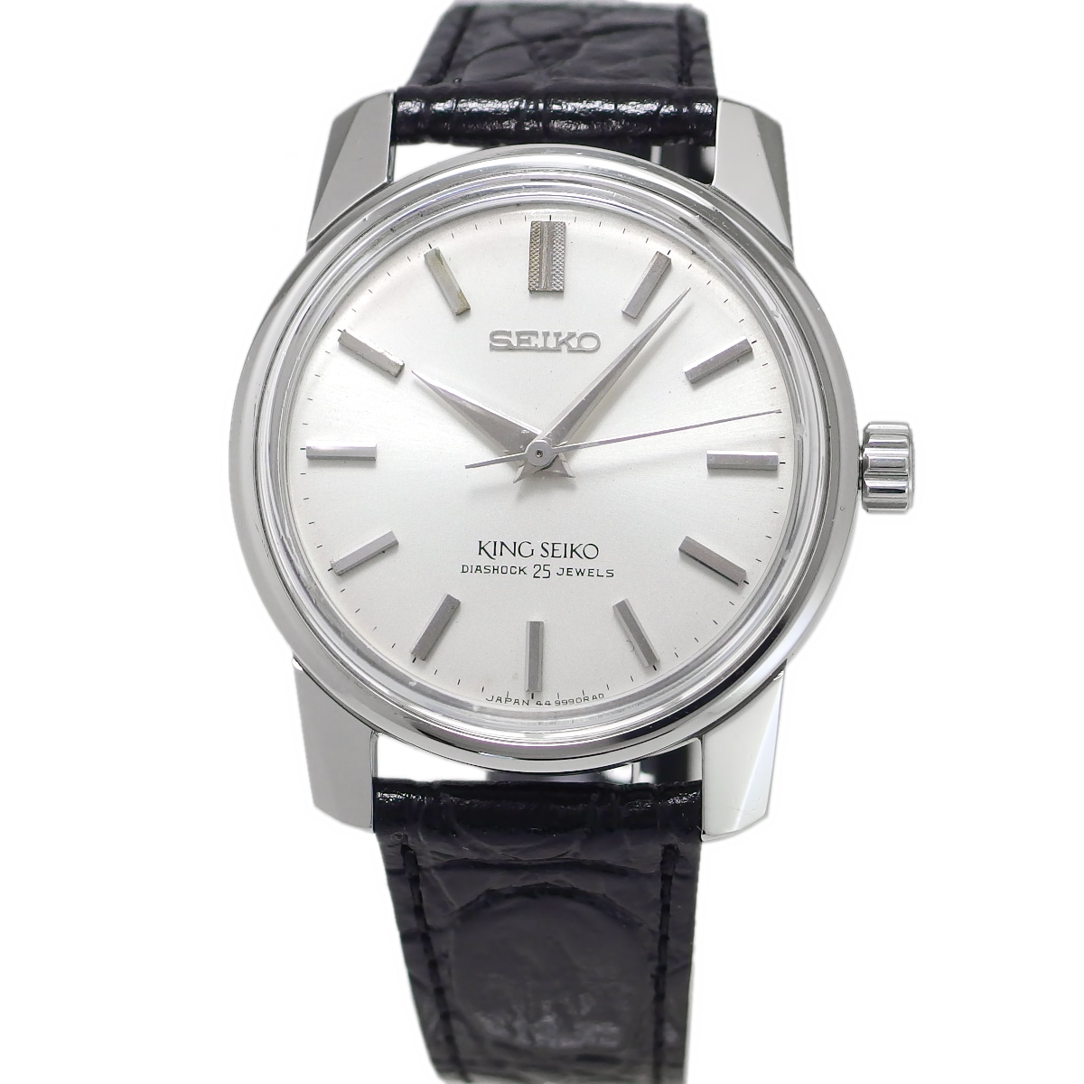 キングセイコー セカンドモデル 44-9990 盾メダリオン 純正リューズ 手巻 OH済 昭和41年/1966年製 Seiko