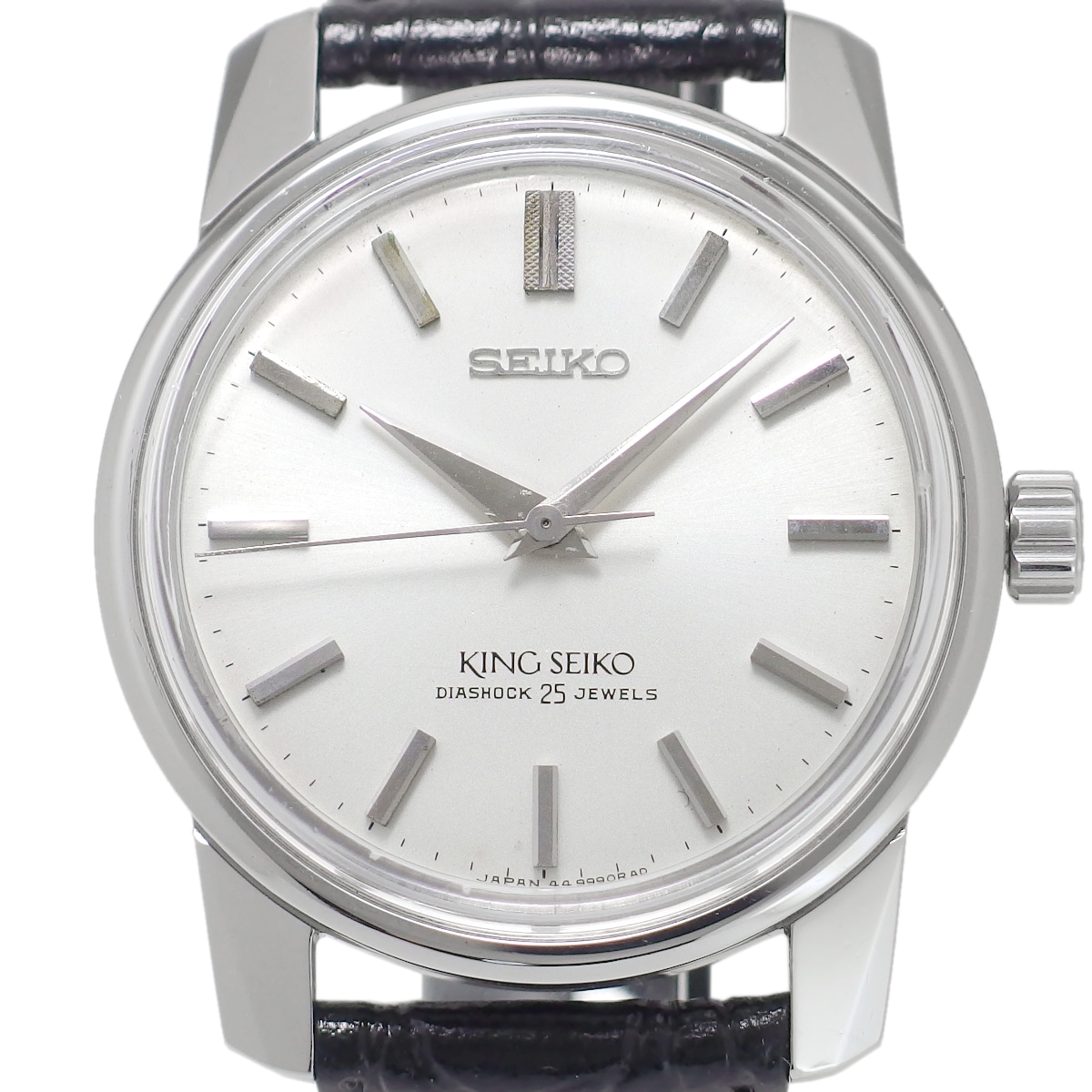 キングセイコー セカンドモデル 44-9990 盾メダリオン 純正リューズ 手巻 OH済 昭和41年/1966年製 Seiko