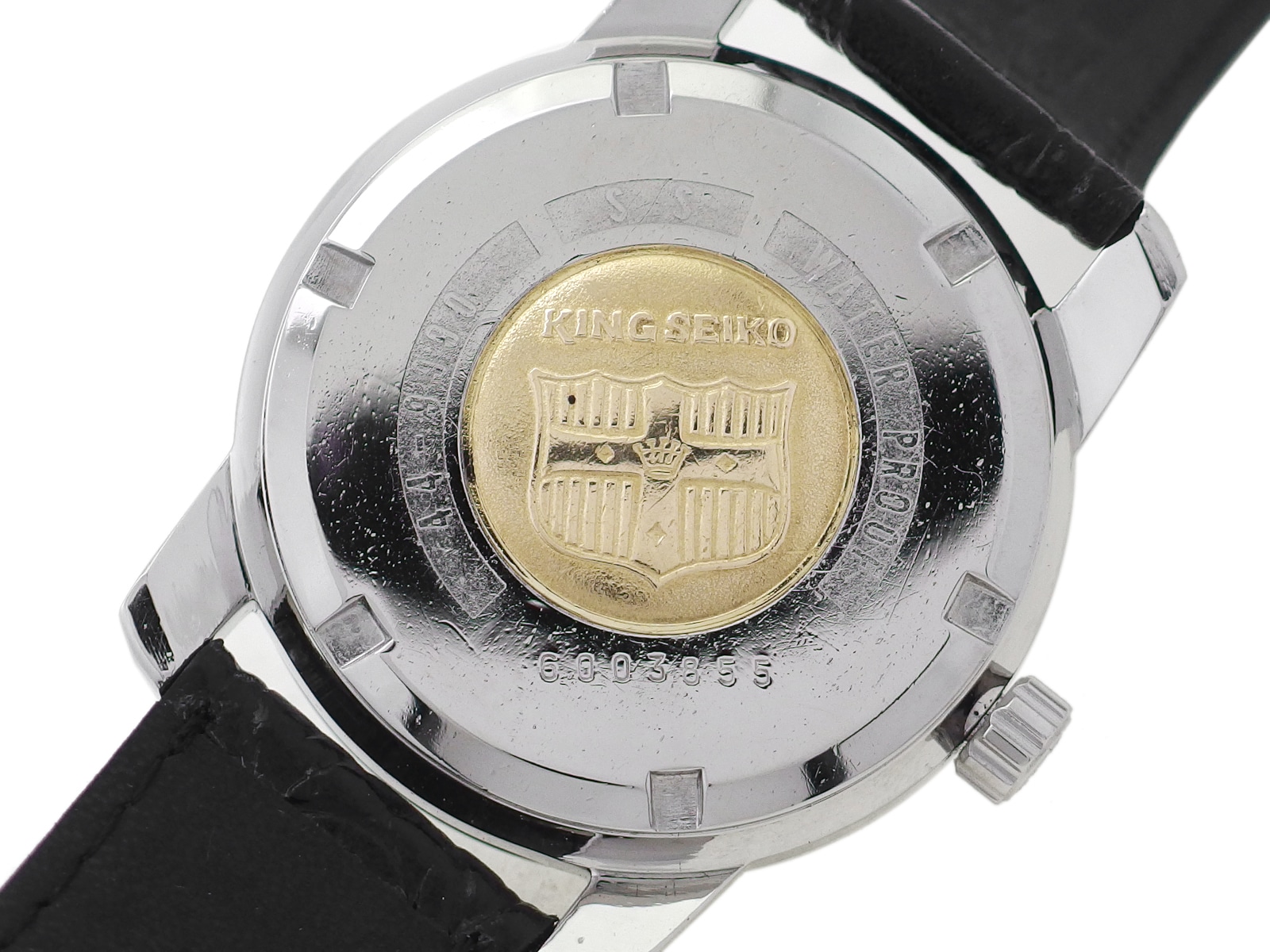 キングセイコー セカンドモデル 44-9990 盾メダリオン 純正リューズ 手巻 OH済 昭和41年/1966年製 Seiko