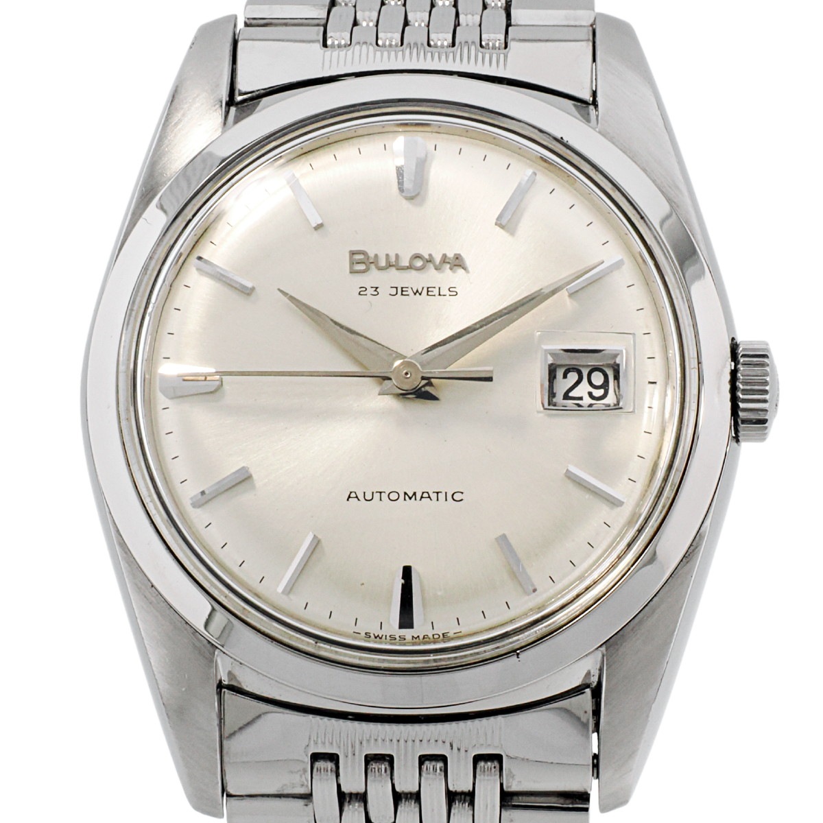 ブローバ Ref.394-3 純正ブレスレット 23石 Cal.11BLACD 自動巻 OH済 M9 1969年製 BULOVA