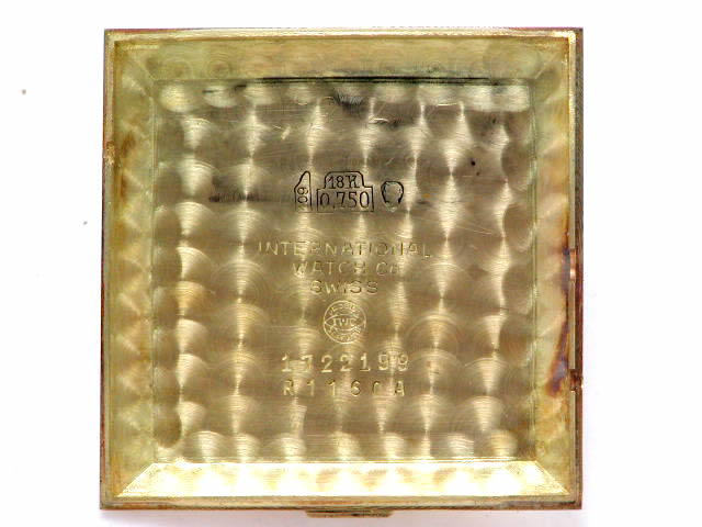 インターナショナル IWC 18K無垢 スクエアケース 自動巻 1970年代