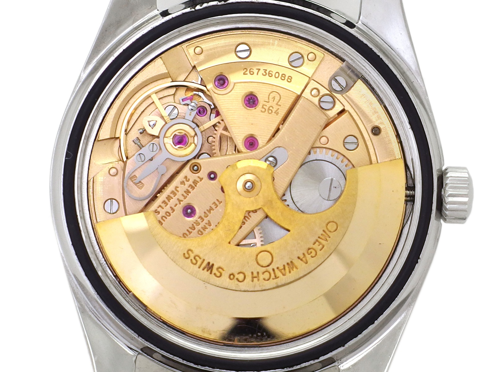 オメガ シーマスター クロノメーター 168.024 純正尾錠 Cal.564 自動巻 OH済 1968年製