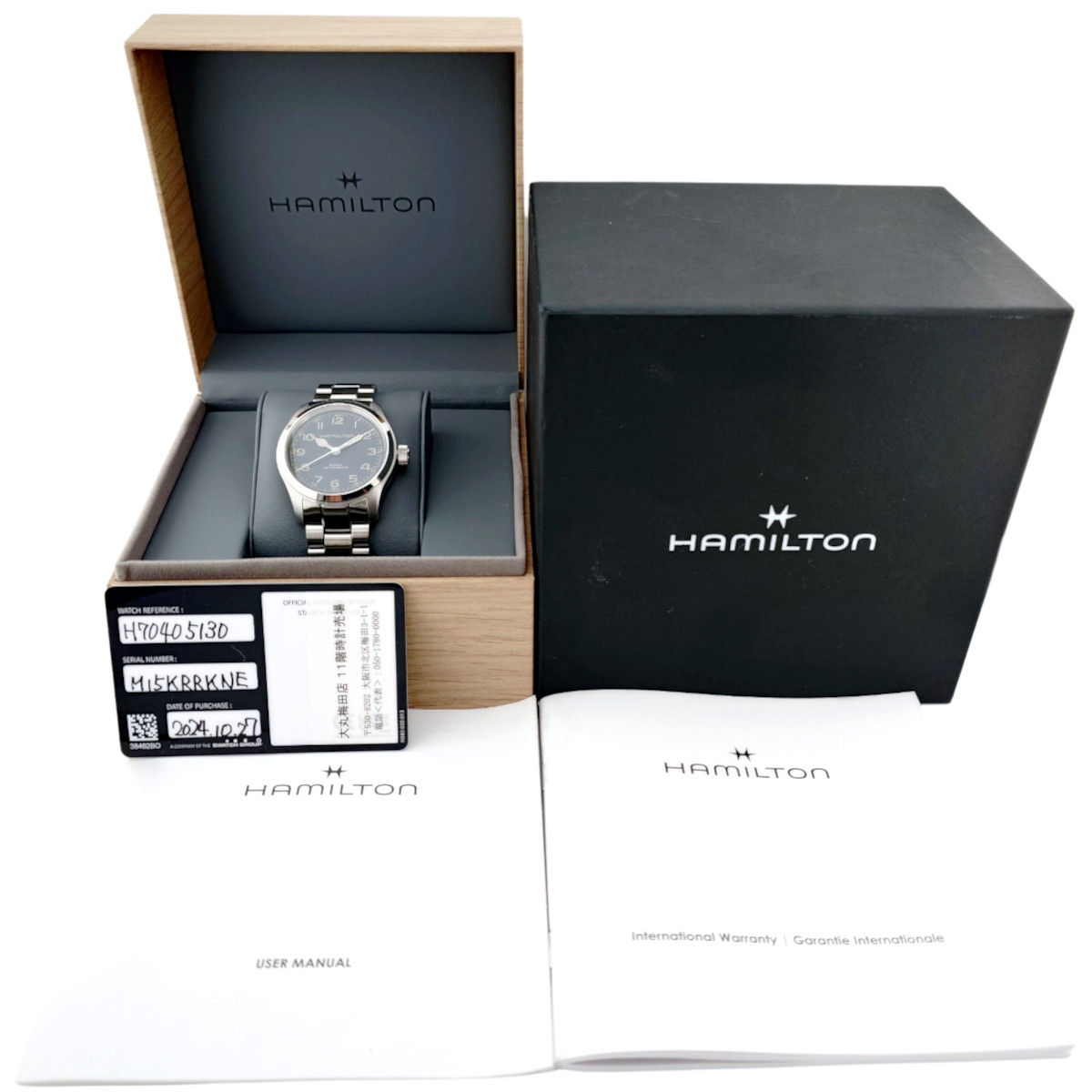 ハミルトン カーキ フィールド マーフ オート 38mm H70405130 自動巻 2024年購入品 USED Hamilton