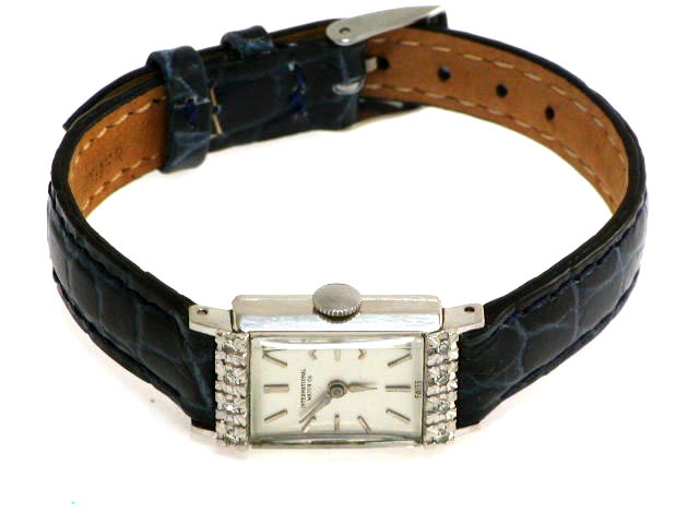 インターナショナルウォッチカンパニー プラチナ ダイヤモンド 手巻き 1950年代