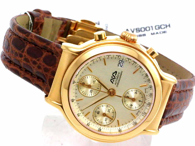 バルジュー7750 ヨコハマ AVS オートマチック クロノグラフ AVS001GCH