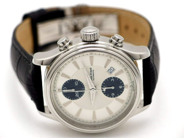 ルイ・エラール ヘリテージ 2カウンタークロノグラフ 73255 AA01 OH済 USED