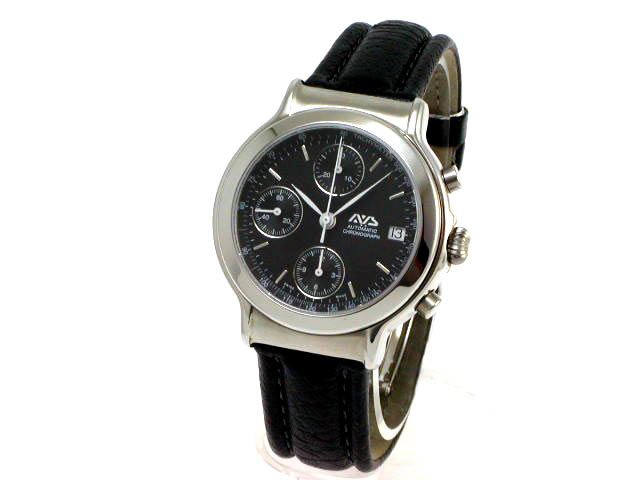 バルジュー7750 ヨコハマ AVS オートマチック クロノグラフ AVS001SBK
