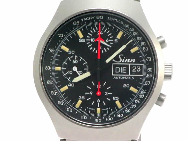 ジン 157 パイロット レマニア クロノグラフ 自動巻 USED OH済 Sinn