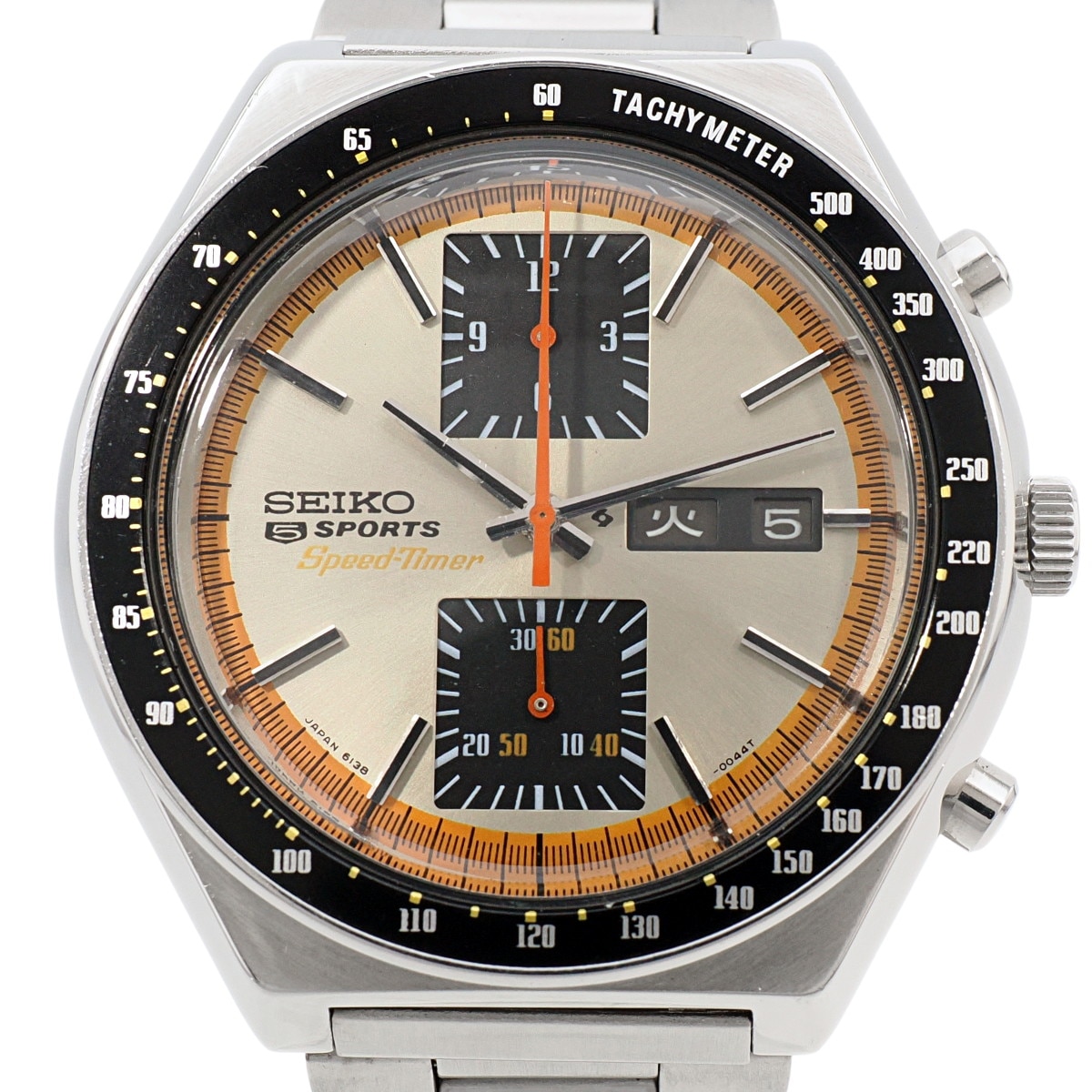 ジャンク セイコー スピードタイマー 6138-0030 セイコー スピードタイマー 6138-0030 角目 自動巻 OH済 昭和50年/1975年製