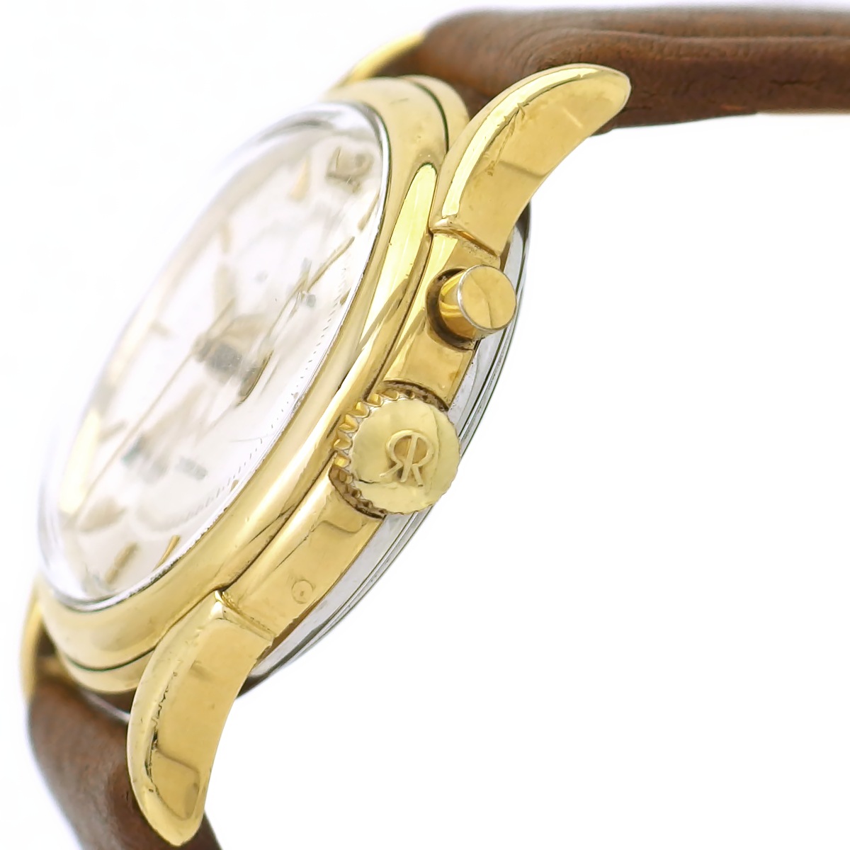 レビュートーメン クリケット 8022001 金メッキ アラーム 手巻 OH済 1995年頃 USED