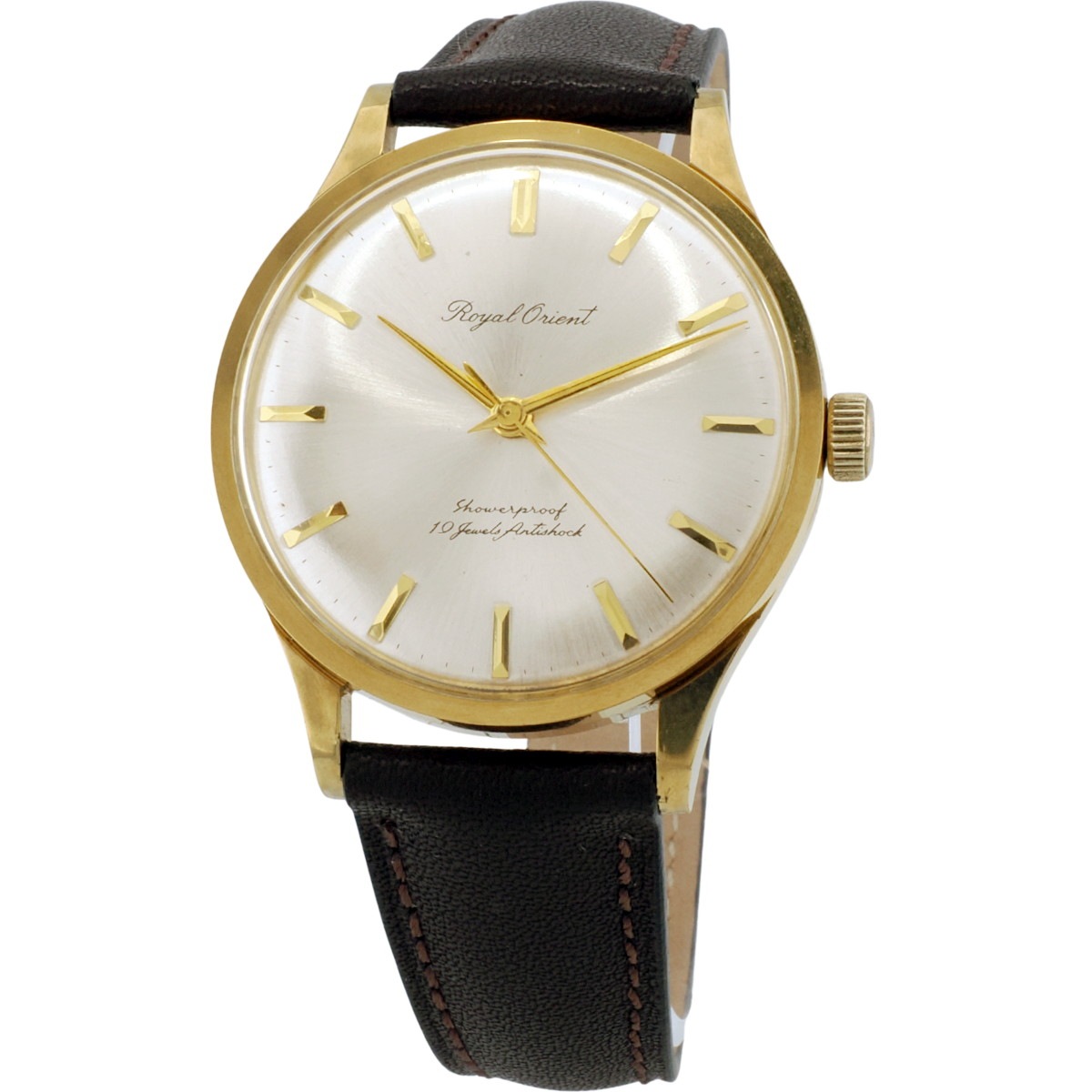 ロイヤルオリエント シャワープルーフ Ref.T92060 金メッキ/ステンレス 19石 手巻 OH済 1960年代
