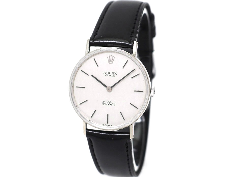 ロレックス チェリーニ メンズ Ref.3833 18金ホワイトゴールド Cal.1600 手巻 OH済 1973年製 Rolex