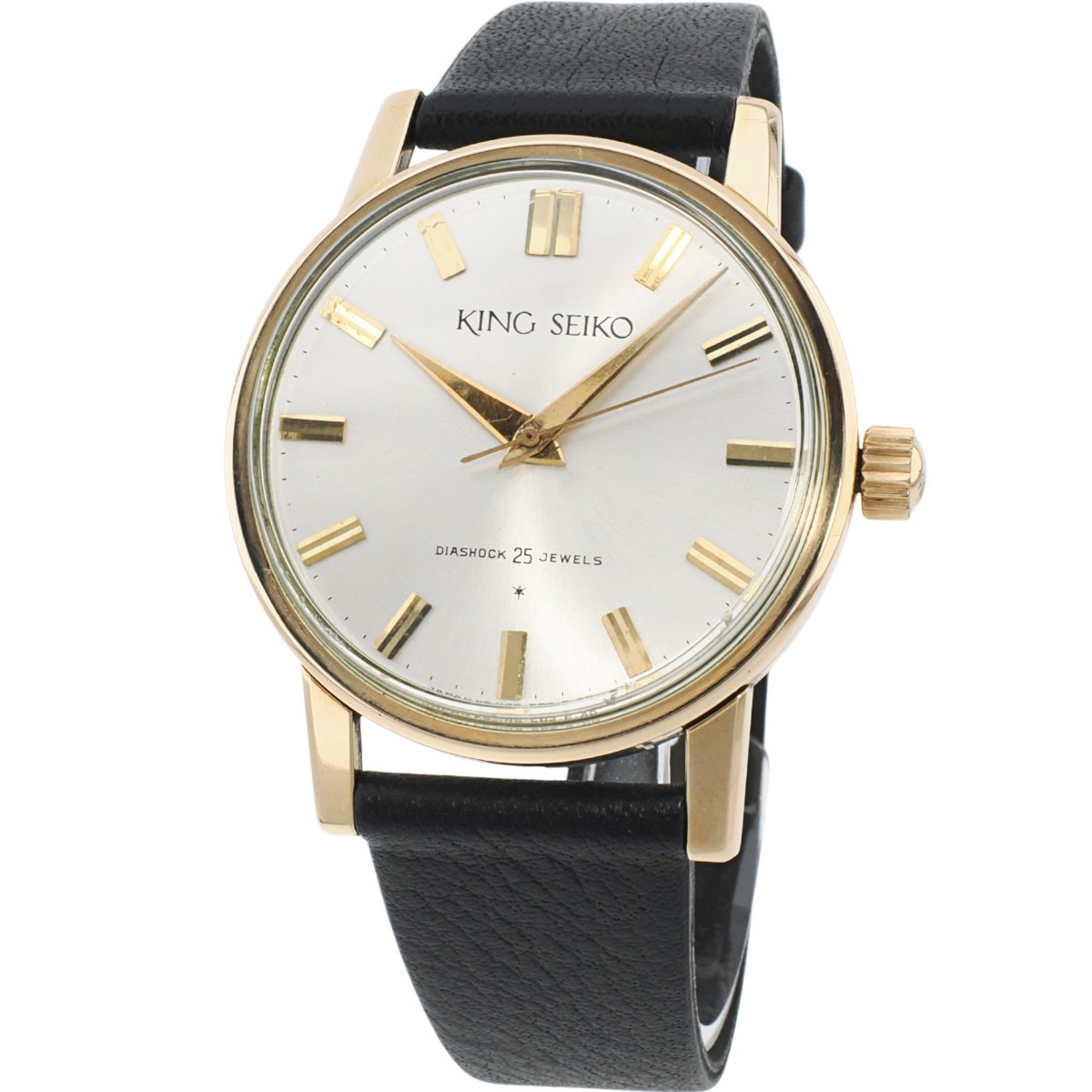 キングセイコー J14102E 1st AD文字盤 14金張り 25石 手巻 OH済 昭和36年/1961年製 King Seiko