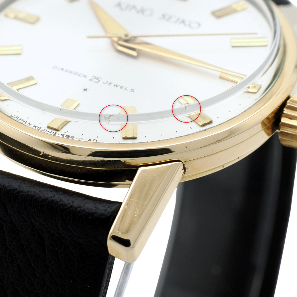 キングセイコー J14102E 1st AD文字盤 14金張り 25石 手巻 OH済 昭和36年/1961年製 King Seiko