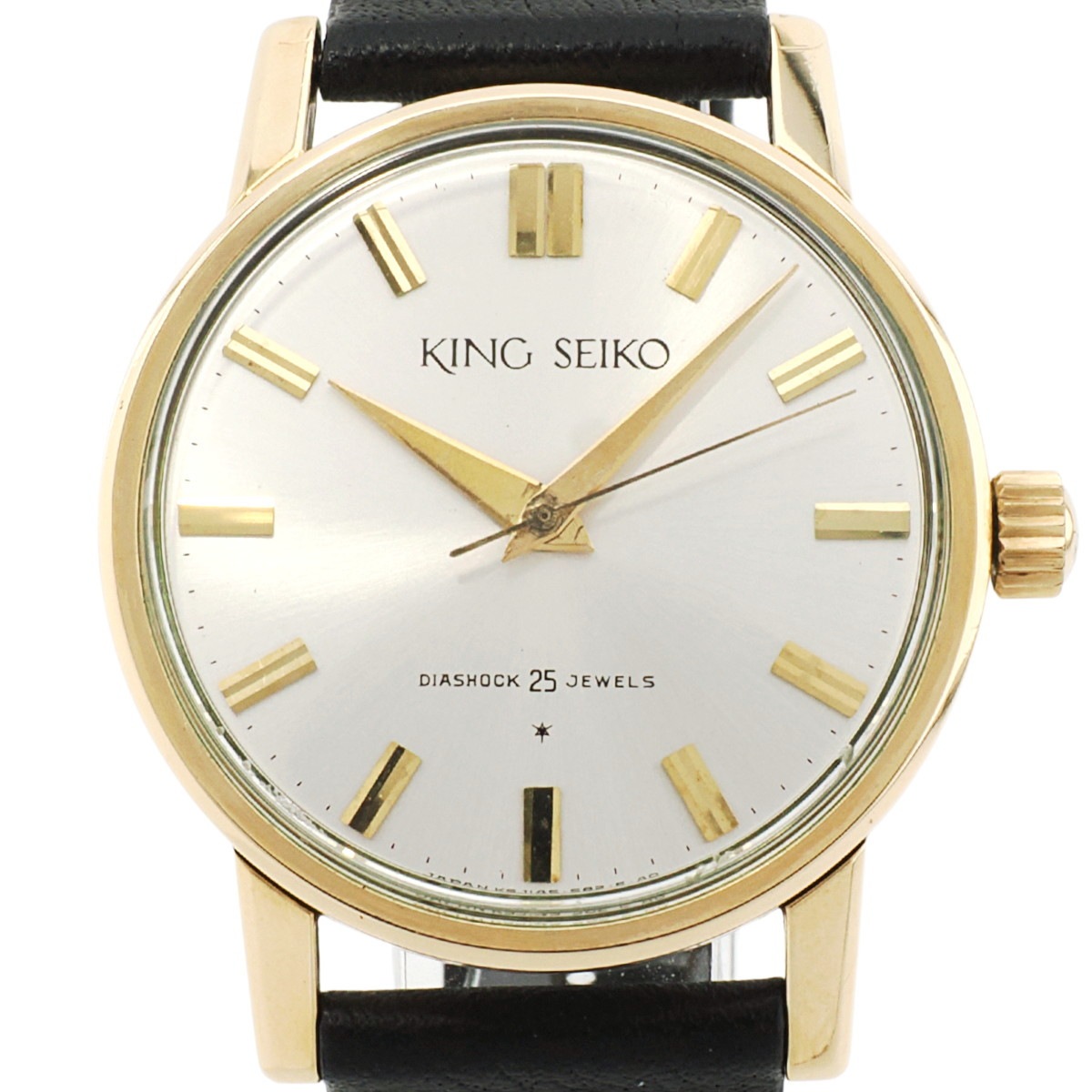 キングセイコー J14102E 1st AD文字盤 14金張り 25石 手巻 OH済 昭和36年/1961年製 King Seiko