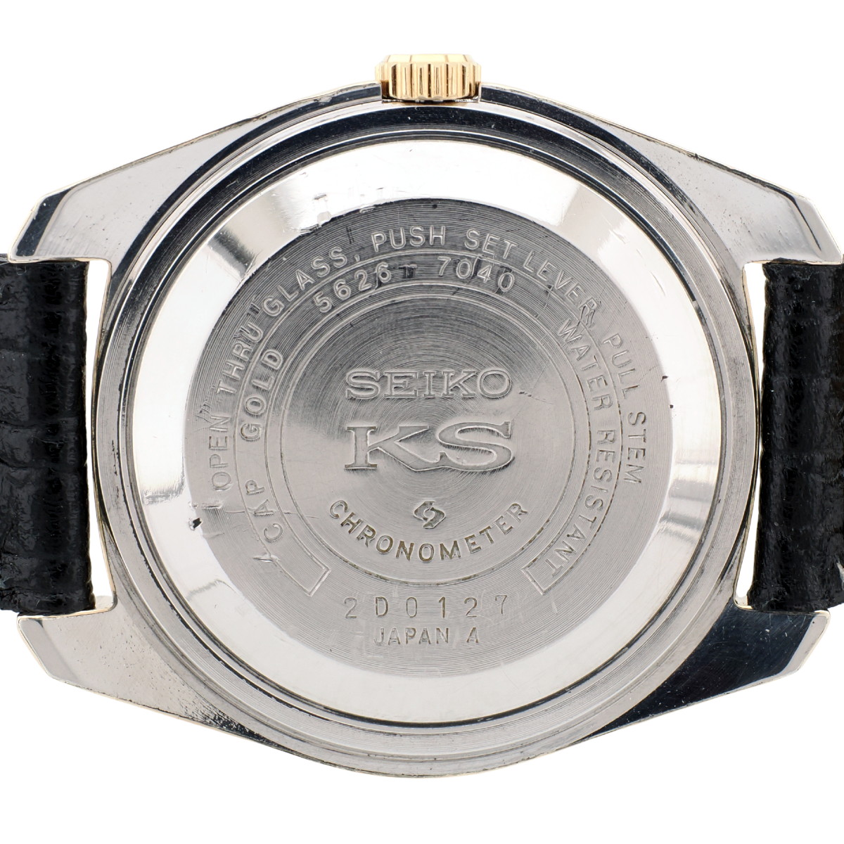 OH済 56KS キングセイコークロノメーター キャップゴールド 自動巻 5626-7040デイデイト　新品カットガラス セイコー キングセイコー 56KS 1972年製 スーペリアクロノメーター