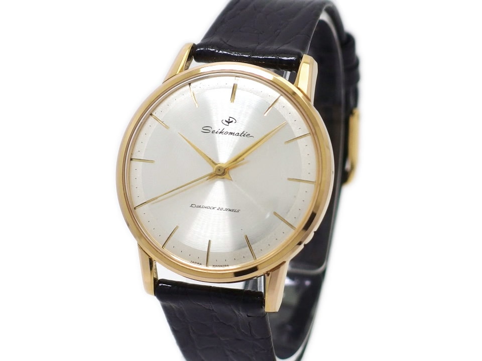 セイコー マチック 15007D 金メッキ ノンデイト Cal.603 20石 自動巻 OH済 1961年/昭和36年製 Seiko