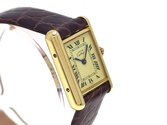 カルティエ マストタンク ヴェルメイユ Ref.5057001 レディース クォーツ USED