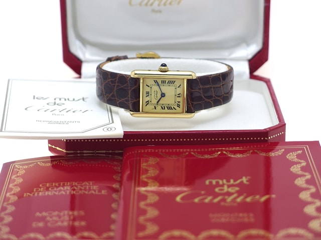 カルティエ マストタンク ヴェルメイユ Ref.5057001 レディース クォーツ USED