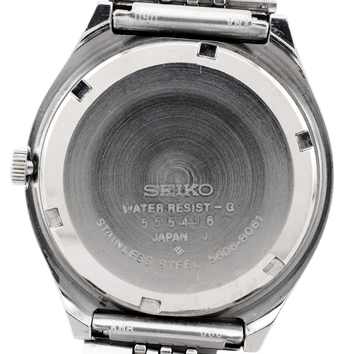 セイコー ロードマチック 5606-8061 カットガラス スクリューバック 純正ブレスレット 自動巻 OH済 昭和50年/1975年製