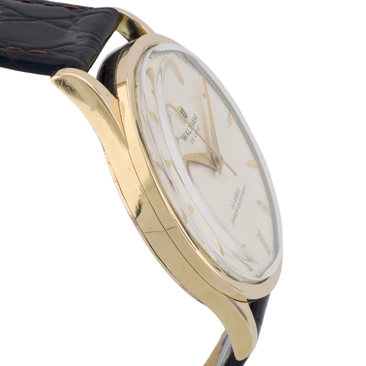 ウォルサム De Luxe（デラックス）14KGF 金張り 23石 赤金ムーブメント