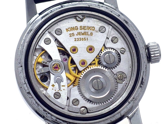 【稼働品　OH済】キングセイコーJ14102E KS初期型手巻き腕時計 キングセイコー J14102E 1st SS 25石手巻 OH済 昭和38年製