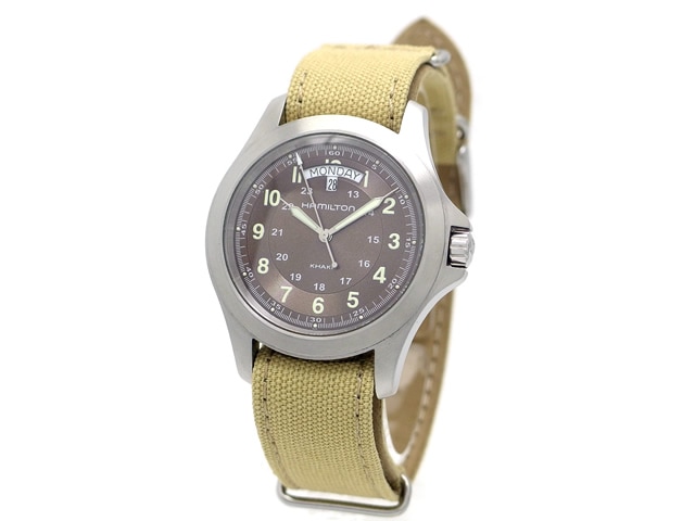【限定モデル】ハミルトン 腕時計 カーキ キング デイデイト 王冠マーク KHAKI FIELD 【希少王冠ロゴ】HAMILTON ハミルトン カーキキング