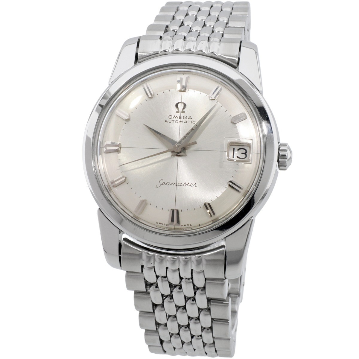 オメガ シーマスター 166.009 クロスライン 純正ブレスレット Cal.562 自動巻 OH済 1963年製