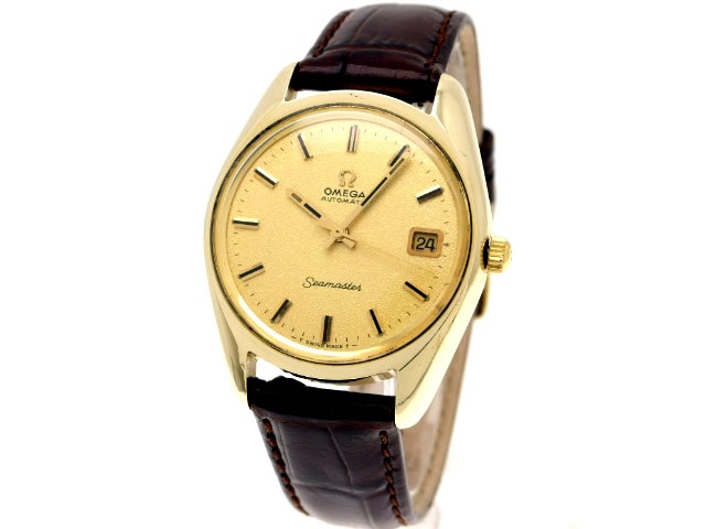 オメガ シーマスター 金張り 166.067 Cal.565 自動巻 OH済 1970年代 OMEGA