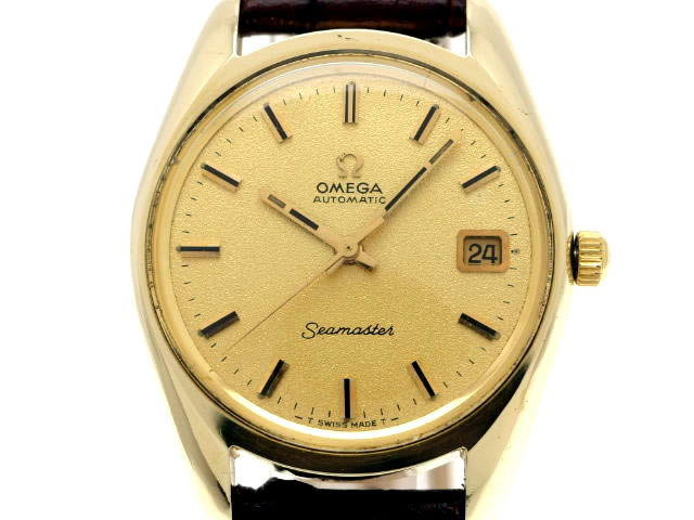 オメガ シーマスター 金張り 166.067 Cal.565 自動巻 OH済 1970年代 OMEGA