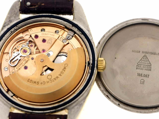 オメガ シーマスター 金張り 166.067 Cal.565 自動巻 OH済 1970年代 OMEGA