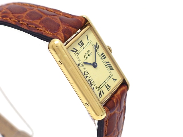 Cartier 磨き済 ヴェルメイユ マストタンクLM クォーツ メンズ Cartier 磨き済 ヴェルメイユ マストタンクLM クォーツ メンズ