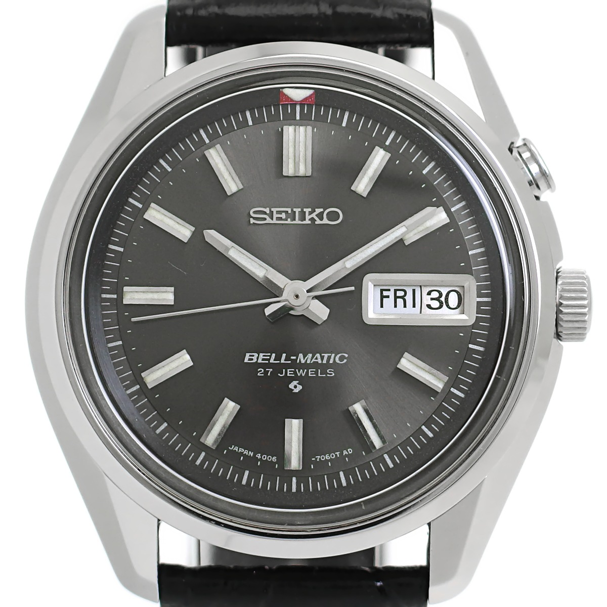 セイコー ベルマチック デイデイト 4006-7010 グレー文字盤 自動巻 OH済 昭和44年/1969年製 Seiko