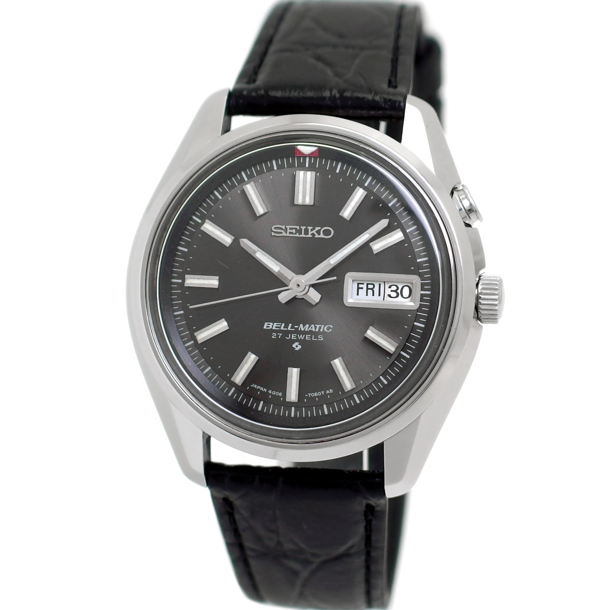 セイコー ベルマチック デイデイト 4006-7010 グレー文字盤 自動巻 OH済 昭和44年/1969年製 Seiko