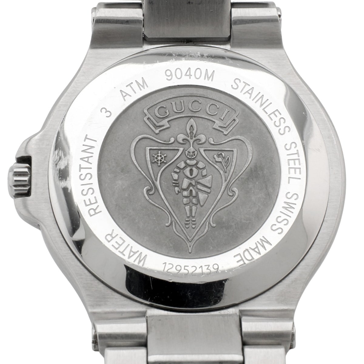 GUCCI グッチ 9040M 35mm メンズ 黒文字盤 クオーツ 2000年代 USED