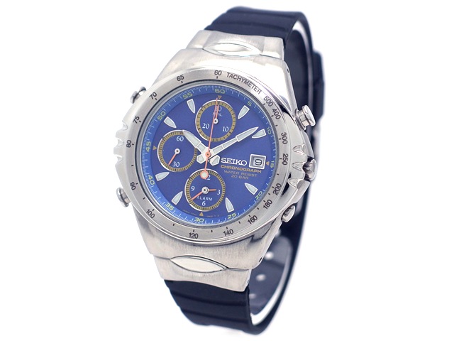 セイコー 逆輸入 マッキナ・スポルティーバ クロノグラフ 7T32-6J00 クオーツ USED