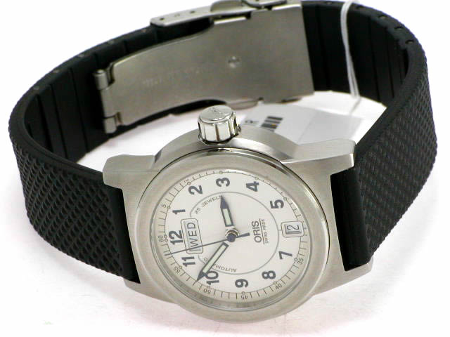 絶版 オリス ビッグクラウン BC3 径35mm ラバー シルバー 635