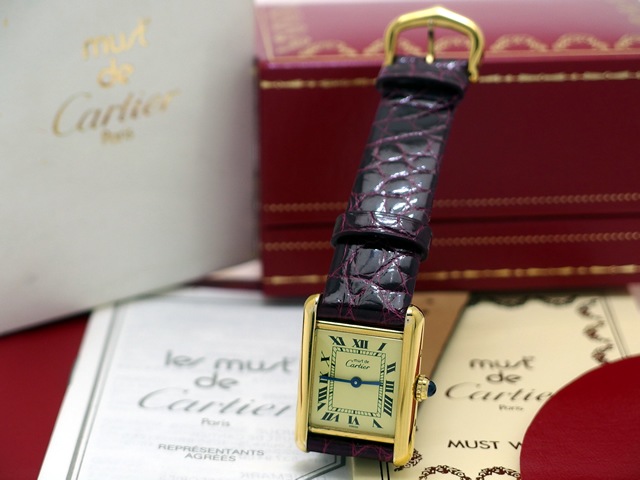 カルティエ マストタンク ヴェルメイユ Ref.5057001 レディースサイズ クォーツ USED